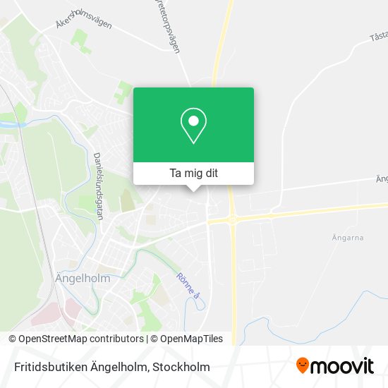 Fritidsbutiken Ängelholm karta