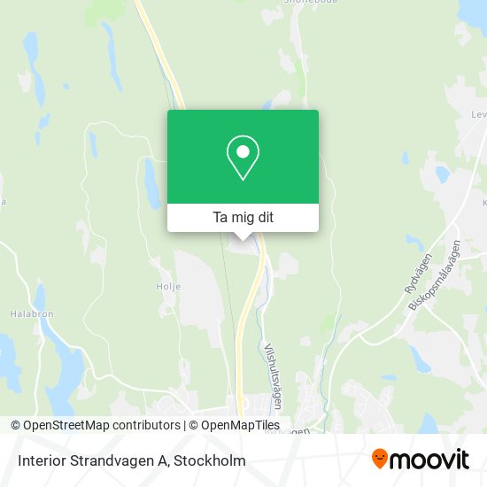 Interior Strandvagen A karta