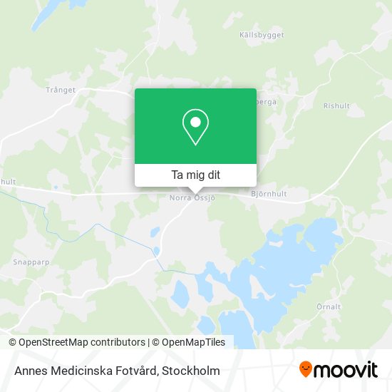 Annes Medicinska Fotvård karta