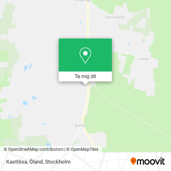 Kastlösa, Öland karta