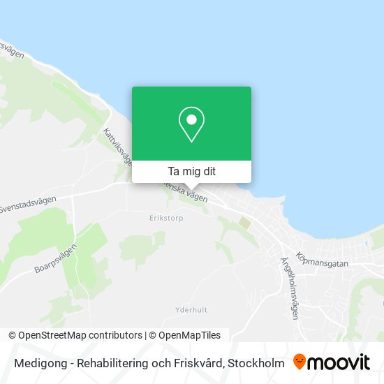 Medigong - Rehabilitering och Friskvård karta