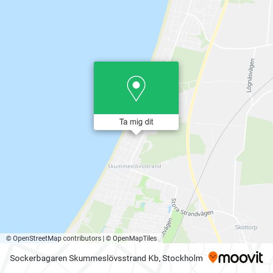 Sockerbagaren Skummeslövsstrand Kb karta