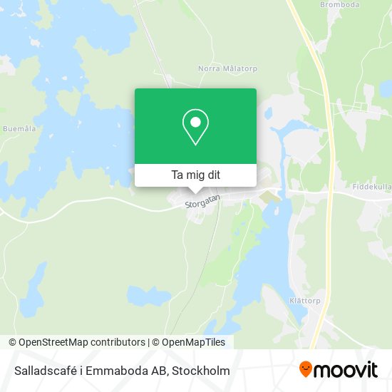 Salladscafé i Emmaboda AB karta