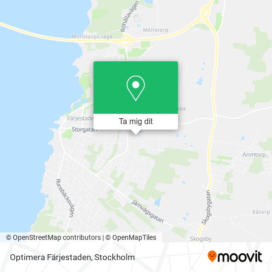 Optimera Färjestaden karta