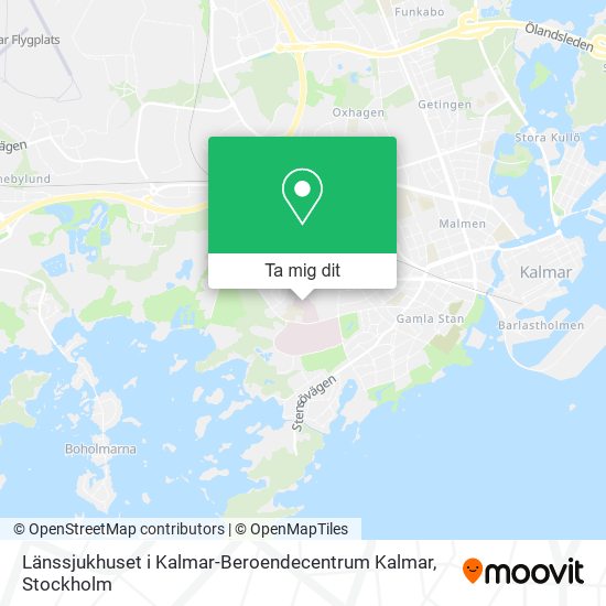 Länssjukhuset i Kalmar-Beroendecentrum Kalmar karta
