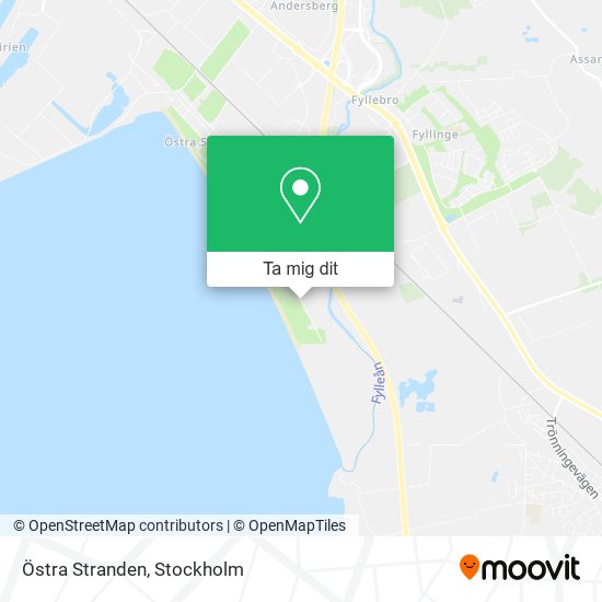 Östra Stranden karta