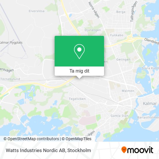Watts Industries Nordic AB karta