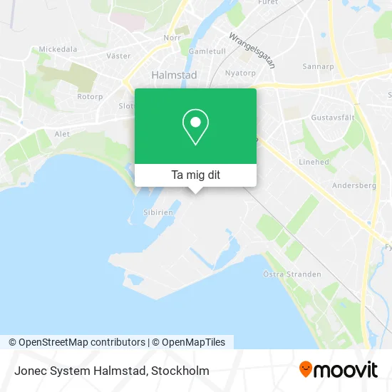 Jonec System Halmstad karta
