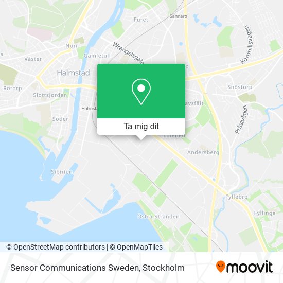 Sensor Communications Sweden karta