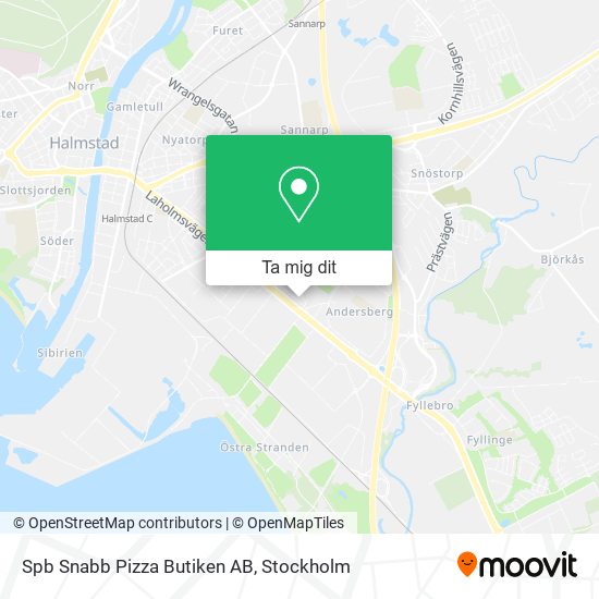 Spb Snabb Pizza Butiken AB karta