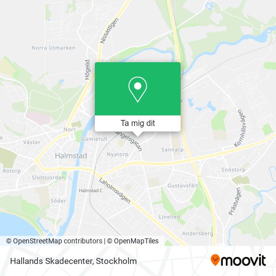 Hallands Skadecenter karta