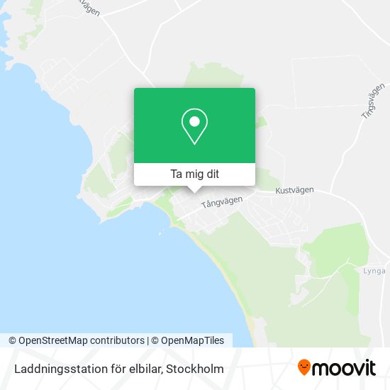 Laddningsstation för elbilar karta