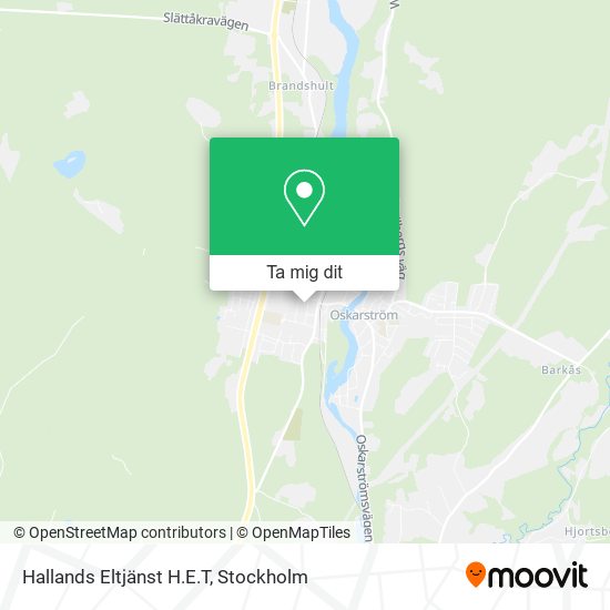 Hallands Eltjänst H.E.T karta