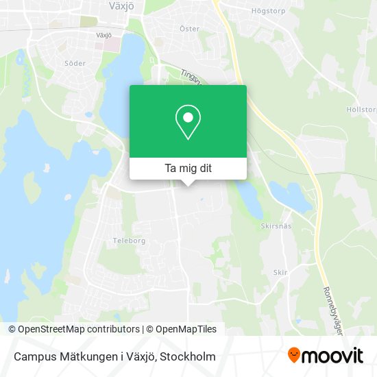 Campus Mätkungen i Växjö karta