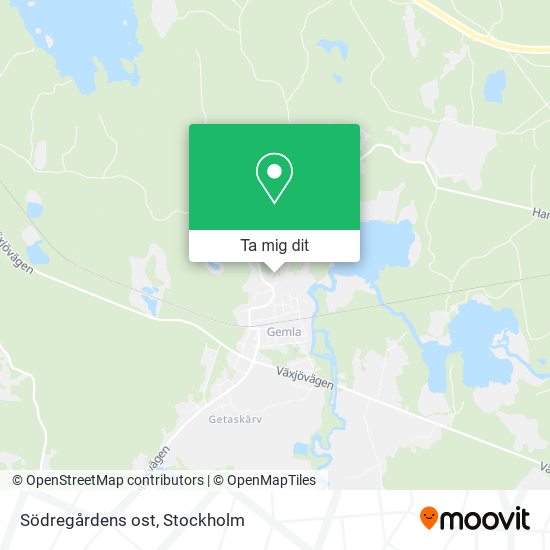 Södregårdens ost karta