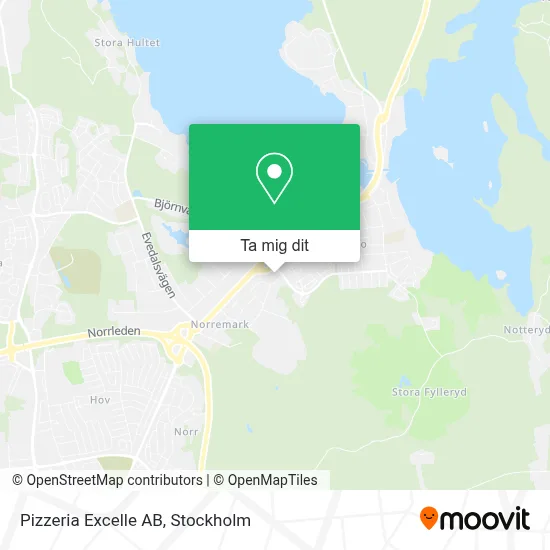 Pizzeria Excelle AB karta