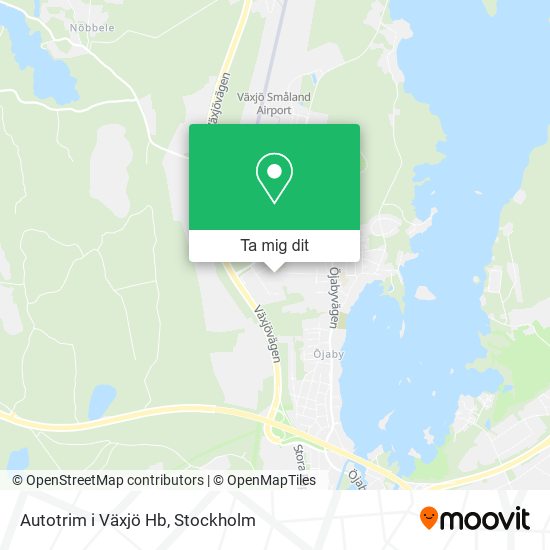 Autotrim i Växjö Hb karta