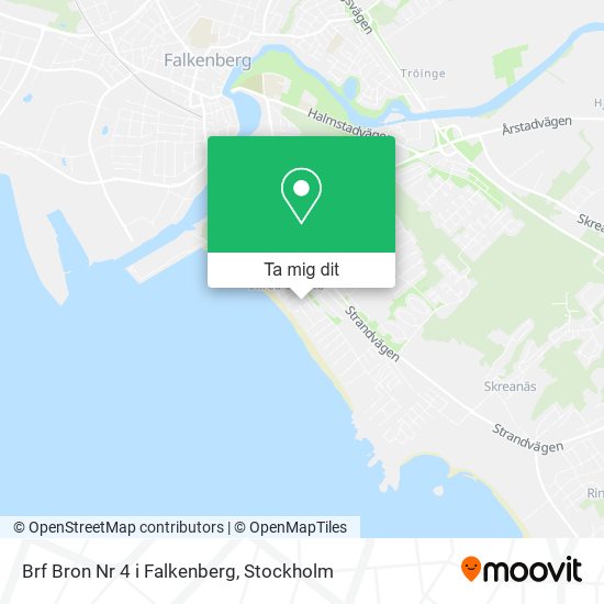 Brf Bron Nr 4 i Falkenberg karta