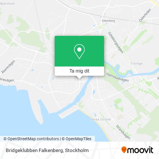 Bridgeklubben Falkenberg karta