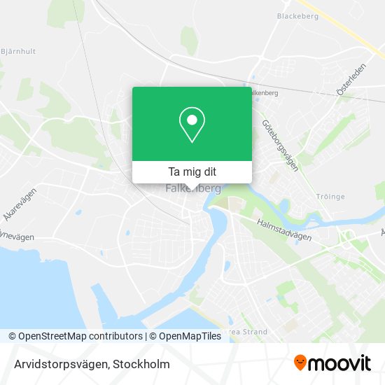 Arvidstorpsvägen karta