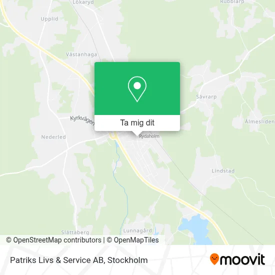 Patriks Livs & Service AB karta