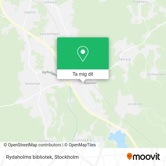 Rydaholms bibliotek karta