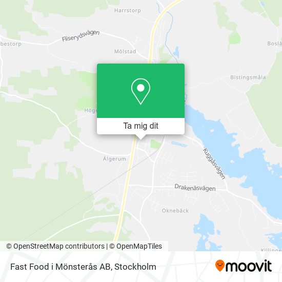 Fast Food i Mönsterås AB karta
