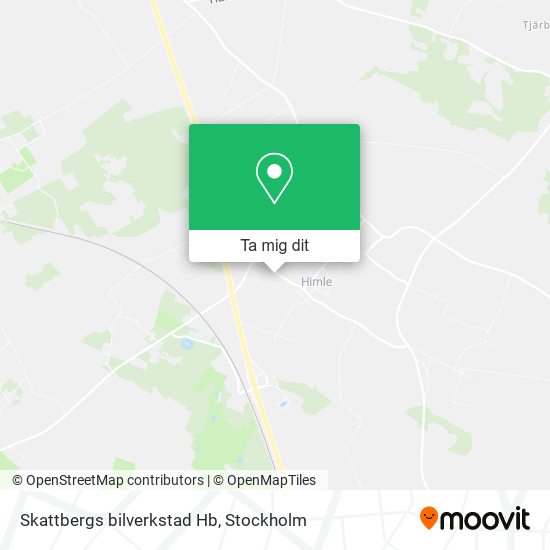 Skattbergs bilverkstad Hb karta