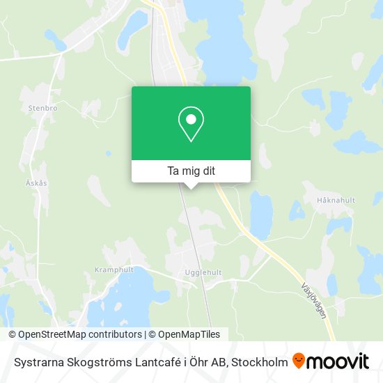 Systrarna Skogströms Lantcafé i Öhr AB karta