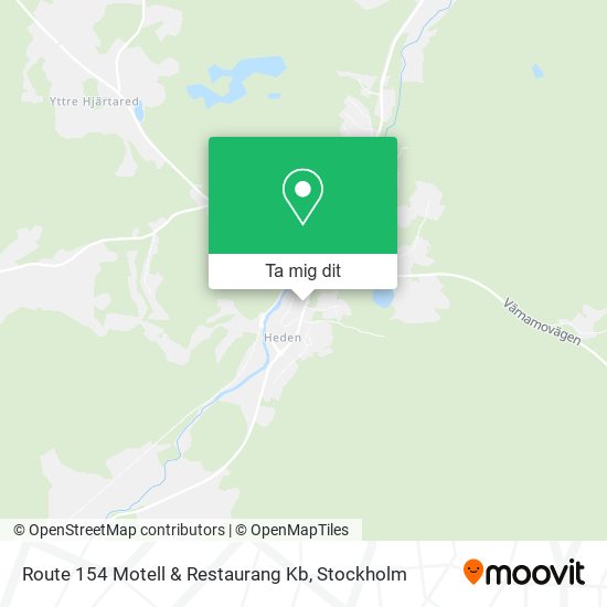 Route 154 Motell & Restaurang Kb karta