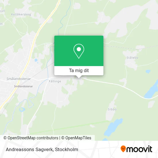 Andreassons Sagverk karta
