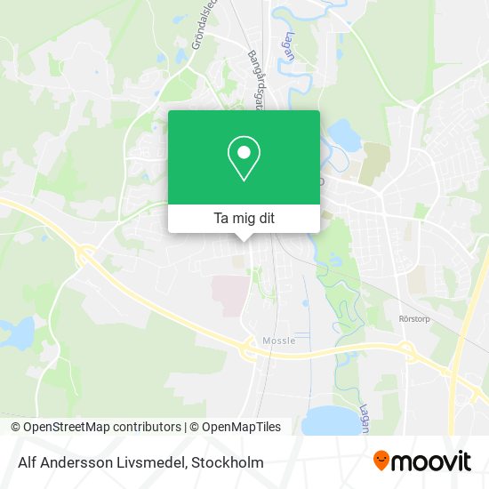 Alf Andersson Livsmedel karta