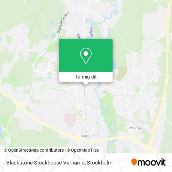 Blackstone Steakhouse Värnamo karta