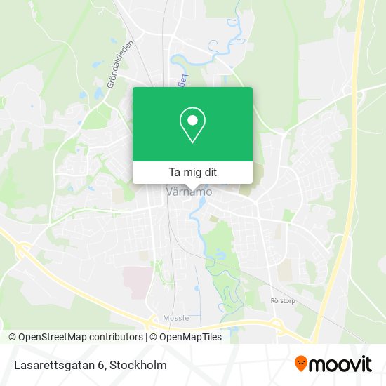 Lasarettsgatan 6 karta