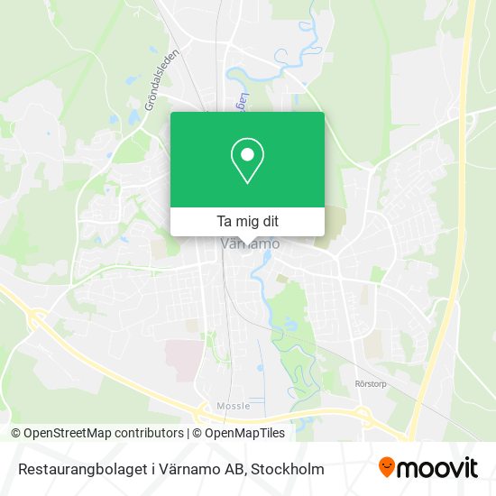 Restaurangbolaget i Värnamo AB karta