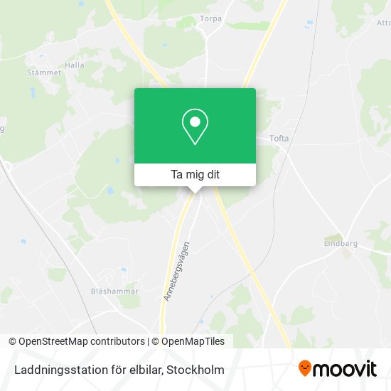 Laddningsstation för elbilar karta