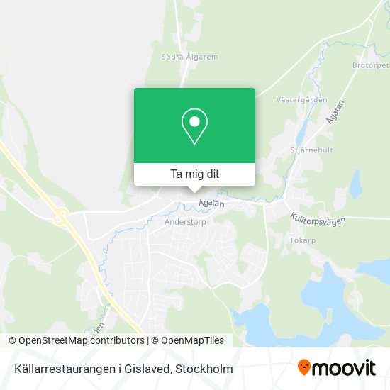 Källarrestaurangen i Gislaved karta