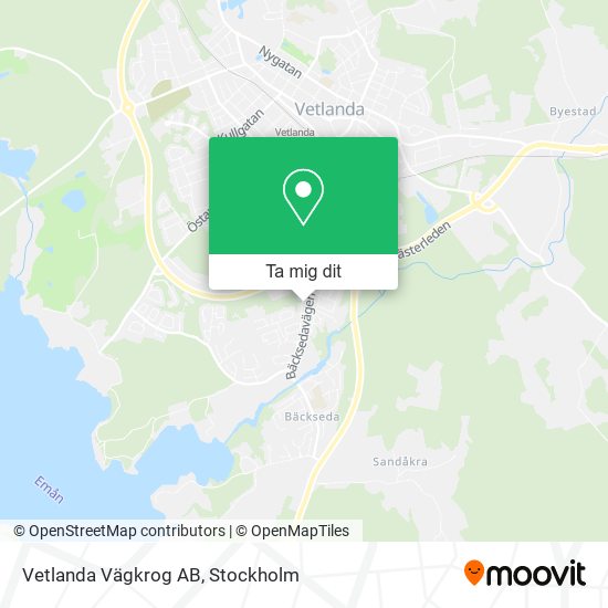 Vetlanda Vägkrog AB karta