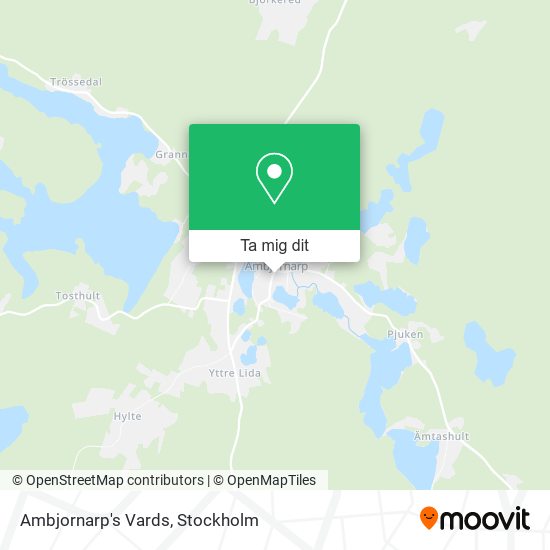 Ambjornarp's Vards karta