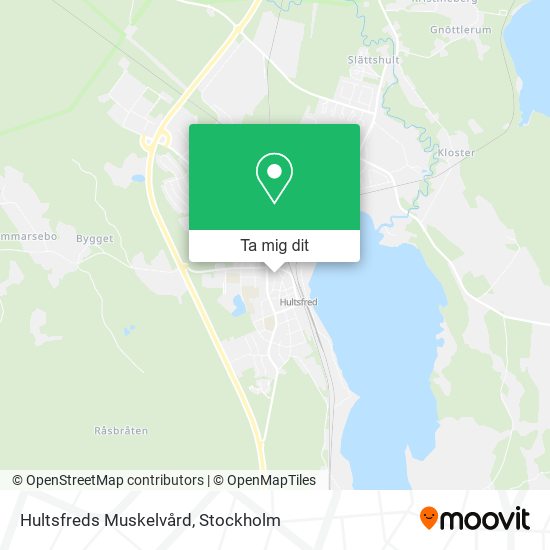 Hultsfreds Muskelvård karta