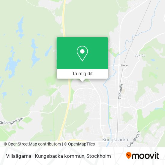 Villaägarna i Kungsbacka kommun karta