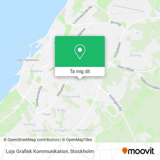 Lojs Grafisk Kommunikation karta