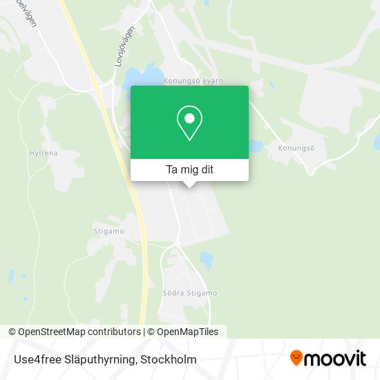 Use4free Släputhyrning karta