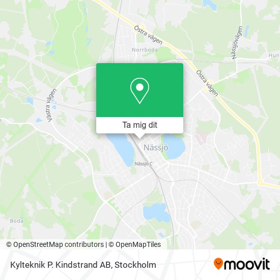 Kylteknik P. Kindstrand AB karta