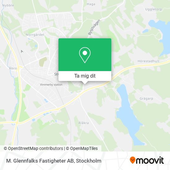 M. Glennfalks Fastigheter AB karta