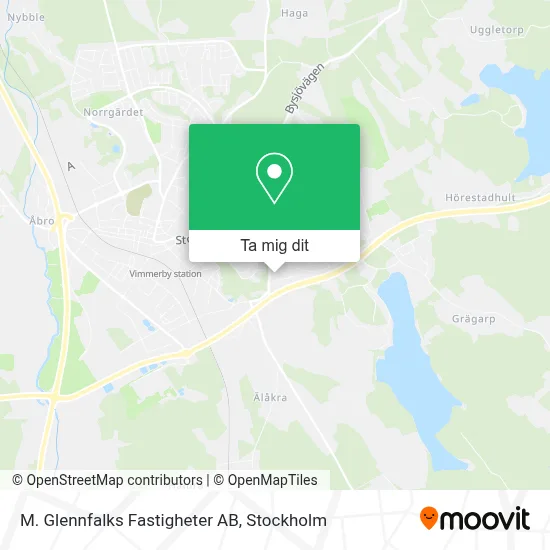 M. Glennfalks Fastigheter AB karta