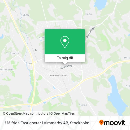 Målfrids Fastigheter i Vimmerby AB karta