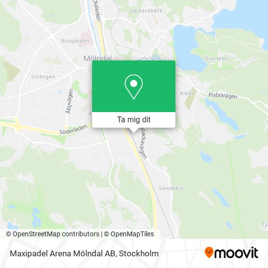 Maxipadel Arena Mölndal AB karta