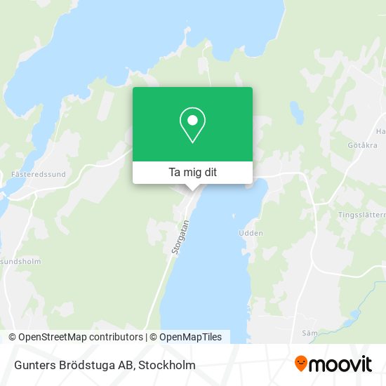 Gunters Brödstuga AB karta