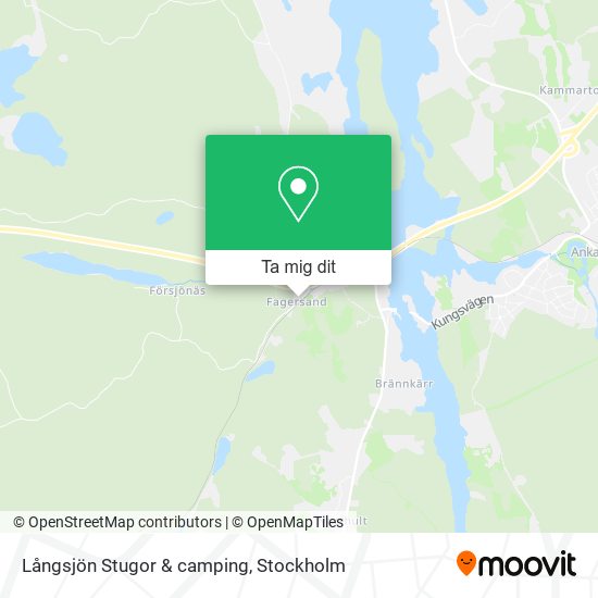 Långsjön Stugor & camping karta